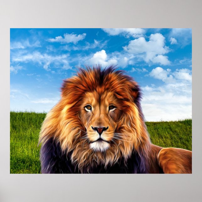 Poster Lion O Rei da Floresta (Frente)