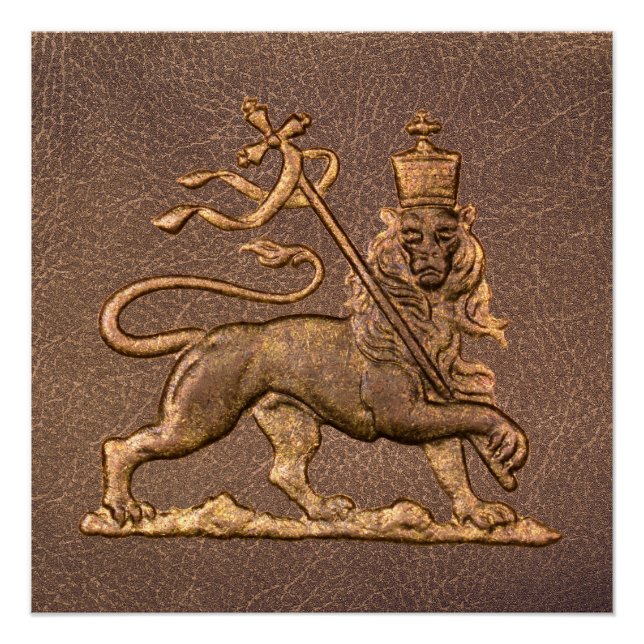 Pôster Lion of Judah Jah Rastafari Reggae Roots Poster (Frente)