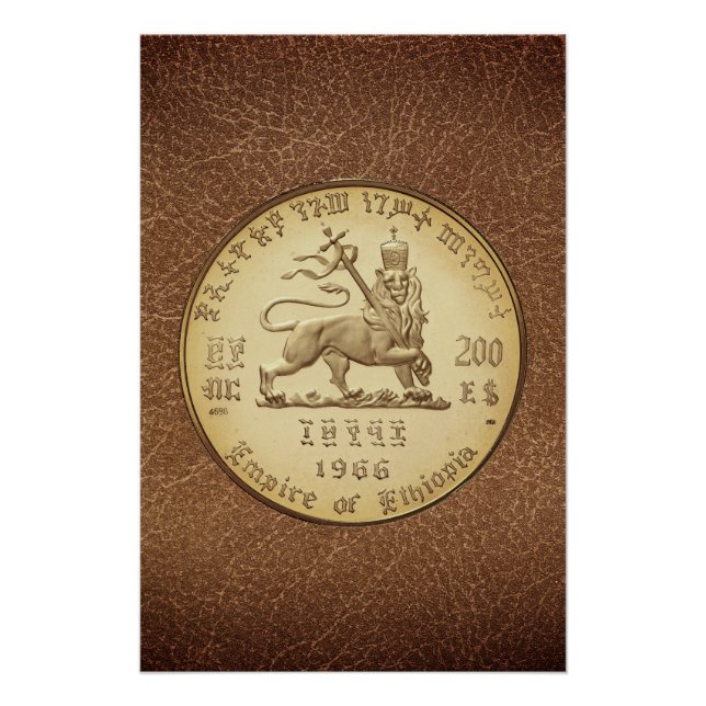 Pôster Lion of Judah Jah Rastafari Reggae Roots Poster (Frente)