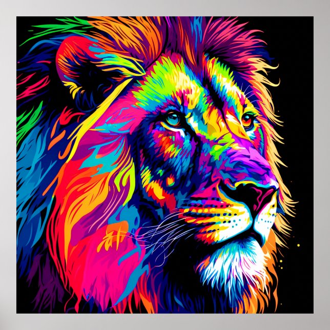 Poster Lion Portrait (Frente)