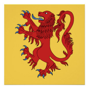 Pôster Lion Rampant Gules