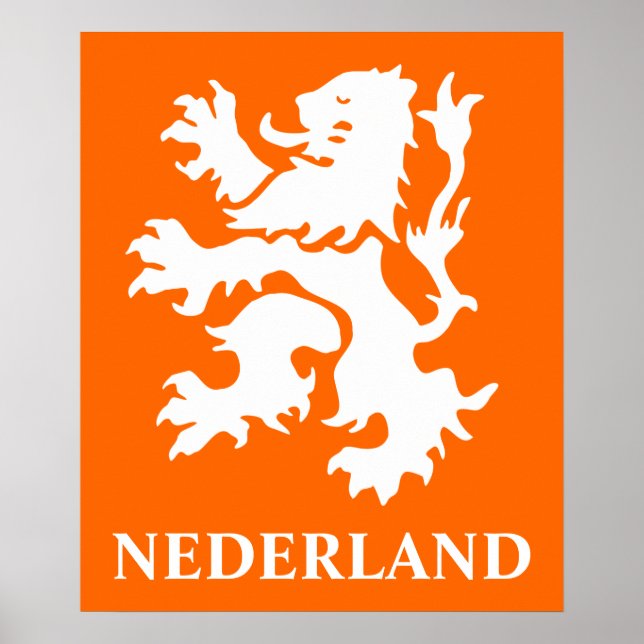 Poster Lion Rampant Holanda (Frente)