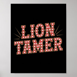 Poster Lion Tamisa Men Mulheres Roupa Ringmaster