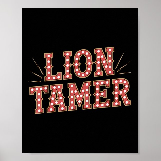 Poster Lion Tamisa Men Mulheres Roupa Ringmaster (Frente)