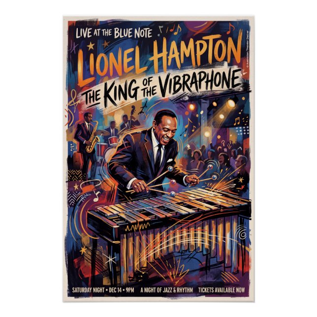 Pôster Lionel Hampton Live  (Frente)
