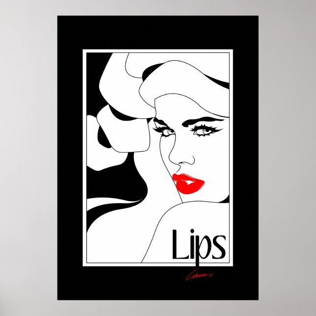 Pôster Lips Original (Frente)