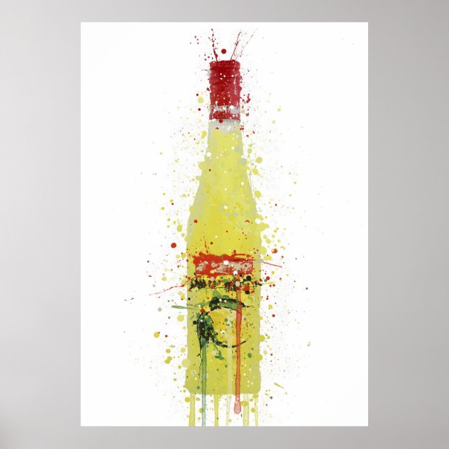 Poster Liqueur Bottle Wall Art Print 'Citrus'  (Frente)