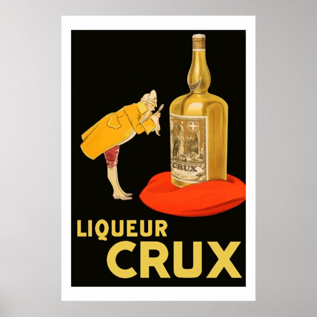 Poster Liqueur Crux 1923 (Anúncios antigos em francês) (Frente)