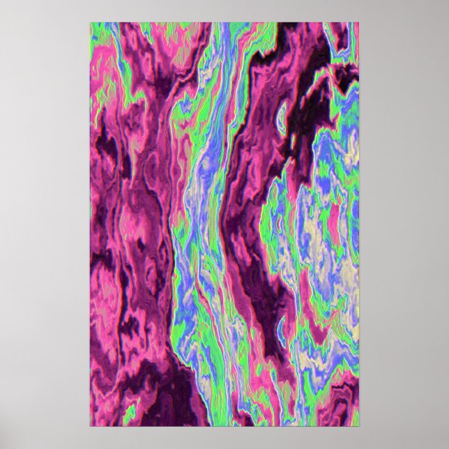 Poster Liquid Fluid Dynamics Contemporary Painting  (Frente)