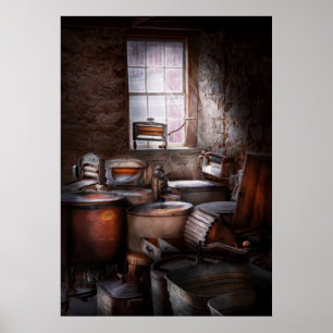 Poster Líquido de limpeza seco - passe-o através do