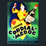 Poster LIQUOR CORDIAL MEDOC Anúncio francês Art Deco<br><div class="desc">Reprodução de alta resolução,  impressões super nítidas,  cor corrigida para cores vibrantes e nítidas,  e reparada digitalmente para lágrimas,  manchas,  elementos ausentes. Poster vintage Liqueur Cordial Medoc.</div>
