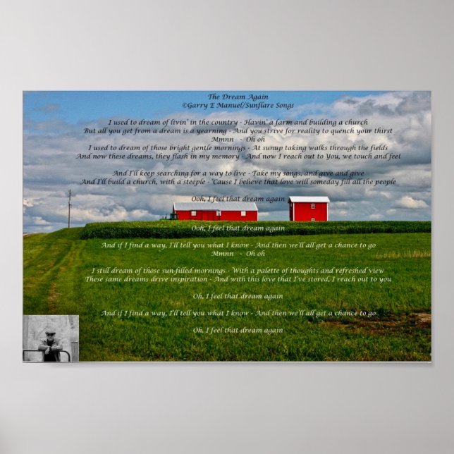 Poster lírico - O Sonho Novamente (Frente)