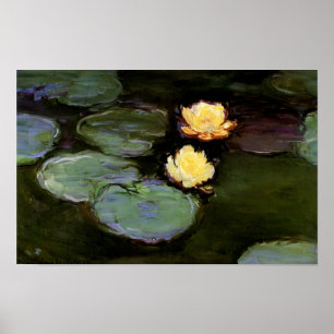 Pôster Lírios-Água: 1897-98 apresentada por Monet