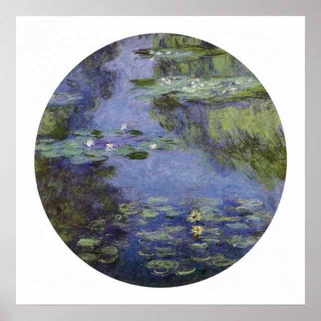 Poster Lírios-Água, 1908 (Frente)