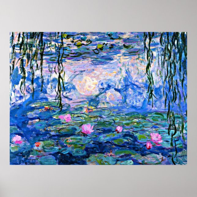 Poster Lírios d'água, 1919, pintura de Monet (Frente)