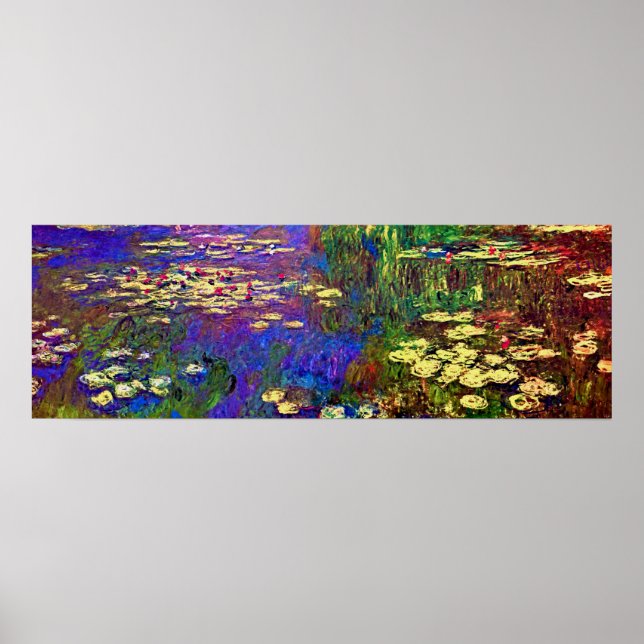 Poster Lírios d'água de Claude Monet (Frente)