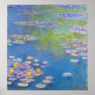 Poster Lírios de água amarela de Monet