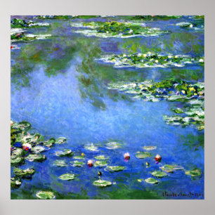 Pôster Lírios de água, Claude Monet