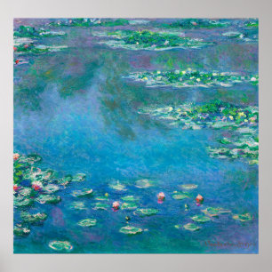Poster Lírios de água, Claude Monet