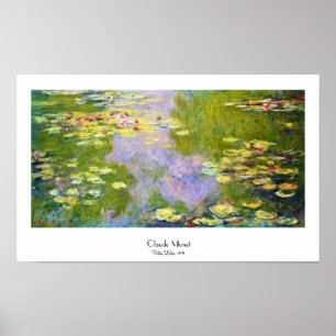 Poster Lírios de água, Claude Monet 1919