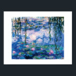 Poster Lírios de água de Monet<br><div class="desc">Lírios de água de Monet. Visite minha loja para obter um design mais interessante e mais opções de cores => zazzle.com/iwheels*</div>