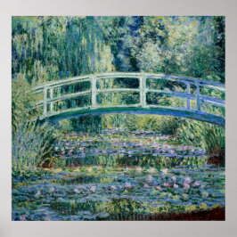 Poster Lírios de água e Ponte Japonesa de Monet