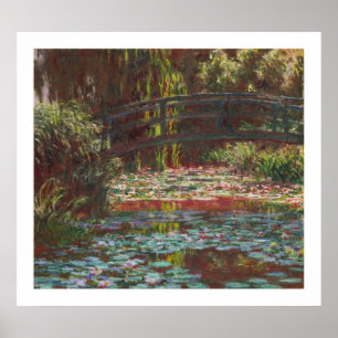 Pôster Lírios de água e Ponte Japonesa por Claude Monet
