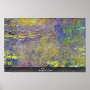 Poster Lírios de água por Claude Monet