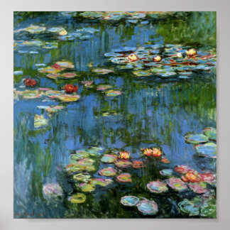 Poster Lírios de água por Monet
