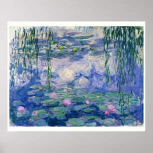 Poster Lírios de água por Monet   16"x20"