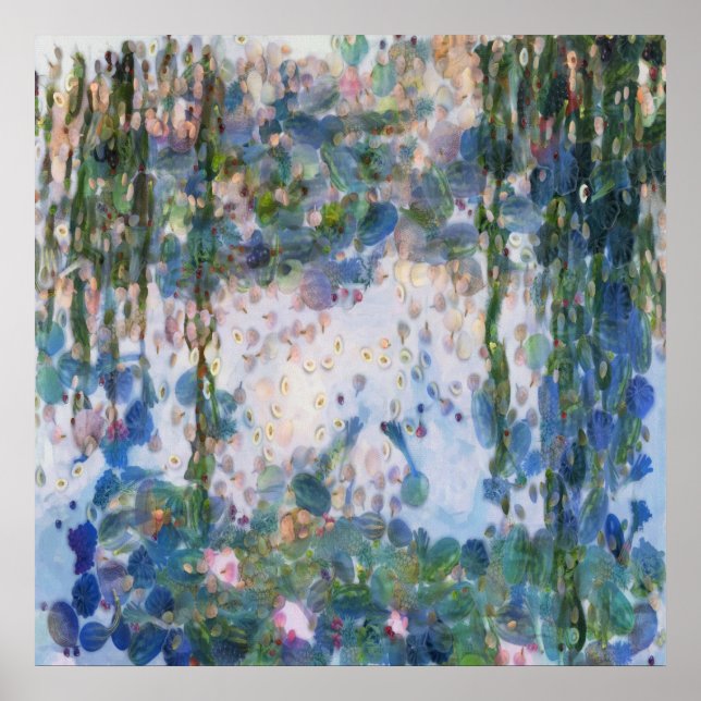 Poster Lírios De Alho Água Lírios De Arte Fina (Frente)