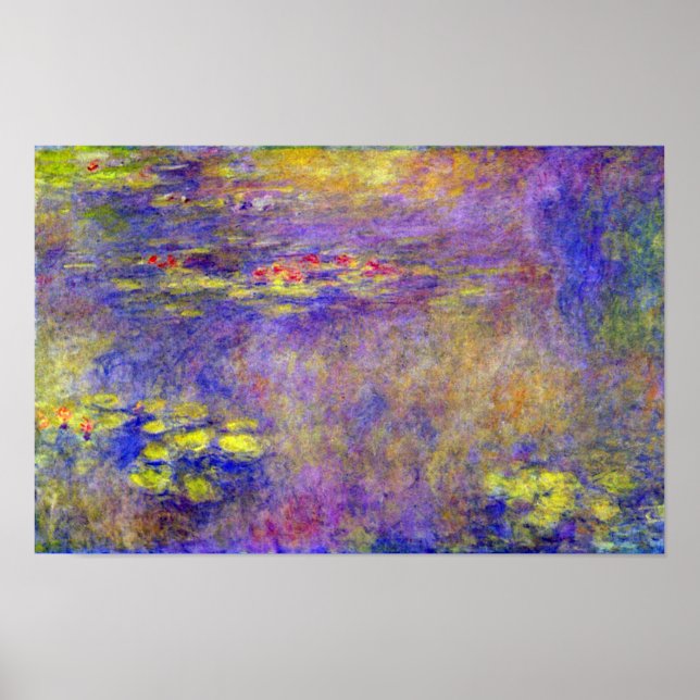 Poster Lírios de Claude Monet (Frente)