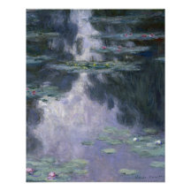 Lírios (Ninfas) Claude Monet Glossy