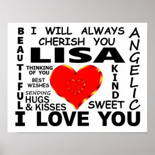 Poster Lisa I Te Amo