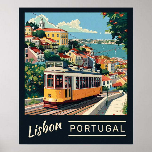Poster Lisboa Portugal (Frente)