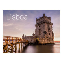 Lisboa Portugal Torre de Belém — Feriado Sunset