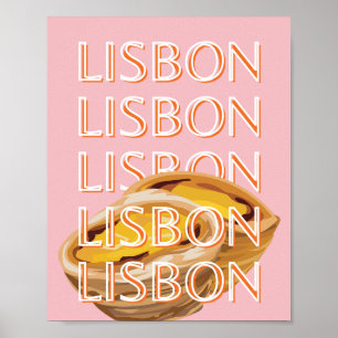 Poster Lisboa Viagem Art, Pastel, Portugal
