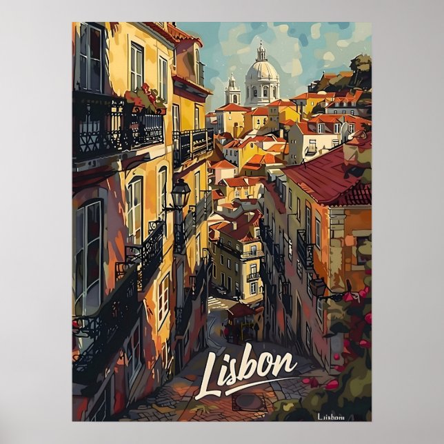 Poster Lisboa Vintage (Frente)