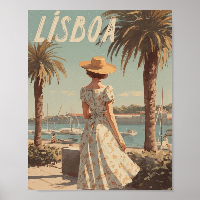 Poster Lisbon vintage 50s (Frente)