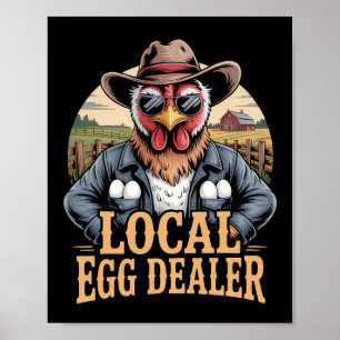 Poster Lista de Distribuidores de Ovos Locais Fazenda de