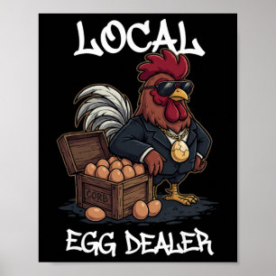 Poster Lista de Distribuidores de Ovos Locais Fazenda de