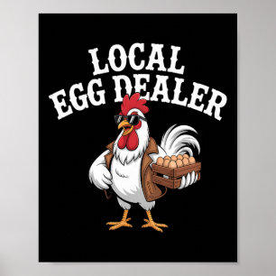Poster Lista de Distribuidores de Ovos Locais Fazenda de