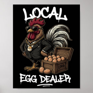 Poster Lista de Distribuidores de Ovos Locais Fazenda de