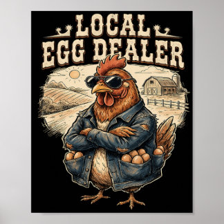 Poster Lista de Distribuidores de Ovos Locais Fazenda de