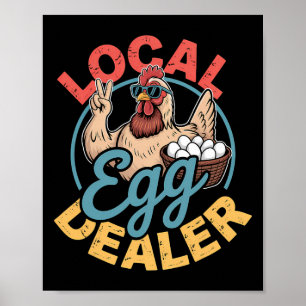 Poster Lista de Distribuidores de Ovos Locais Fazenda de