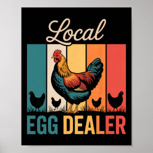 Poster Lista de Distribuidores de Ovos Locais Fazenda de