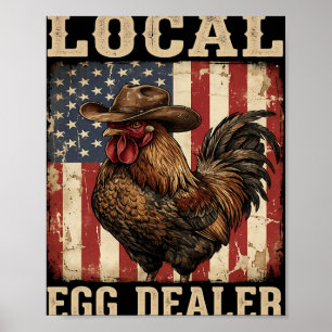 Poster Lista de Distribuidores de Ovos Locais Fazenda de