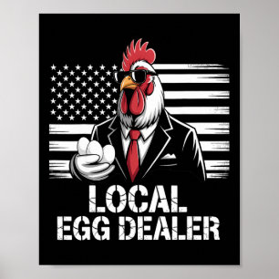 Poster Lista de Distribuidores de Ovos Locais Fazenda de
