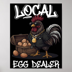 Poster Lista de Distribuidores de Ovos Locais Fazenda de