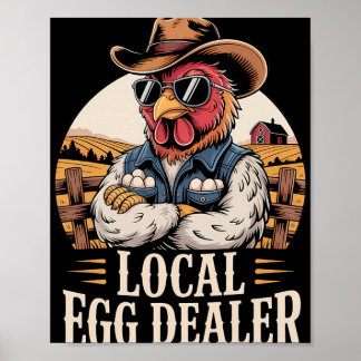Poster Lista de Distribuidores de Ovos Locais Fazenda de